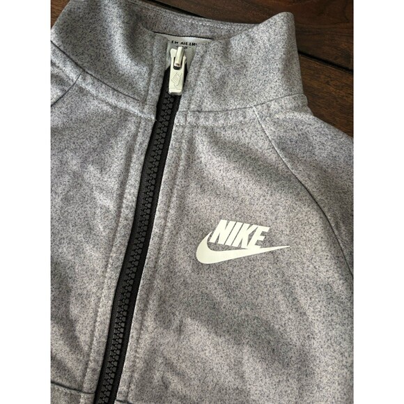 NIKE Boys 2 Piece Set Full Zip Jacket & Pants Size 2T Gray w/Blue - Picture 4 of 7
